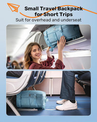 Samfolk Underseat Cabin Bag 40x20x25 12 Pockets Separate Shoe Pocket Anti-Theft Pockets â Blue