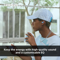 Sony LinkBuds Fit - Truly Wireless Noise Cancelling Bluetooth Earbuds - All Day Comfort, IPX4, Hi-Res Audio, Ambient Sound Mode, 21Hrs Battery Life, Multipoint Connection, iOS & Android - Black