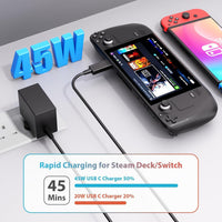 45W Charger for Nintendo Switch, USB C Charger for Switch with 5FT Charging Cable,15V 3A Fast Charging Adapter Compatible with Nintendo Switch/Switch Lite/Switch OLED/Switch Dock,Support TV Mode