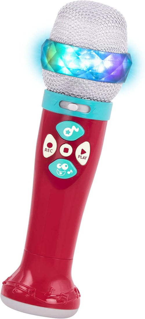 Battat - Toy Karaoke Mic - Light - Up & Voicechanging Microphone - Record & Playback - Sing - Along With Bluetooth - 3+ Years- Musical Light Show Microphone