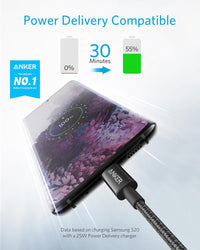 Anker USB C to USB C Charger Cable, New Nylon (6 ft, 2-Pack), 60W (3A) for iPhone 17/16/15, iPad Pro, Samsung Galaxy, MacBook Pro,and More