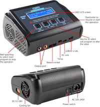 LiPo Charger,150W 10A AC/DC for Battery Balance Charger Discharger Li-ion/Life/NiCd/NiMH/LiHV/PB/Smart Battery(Battery Charger Adapter)