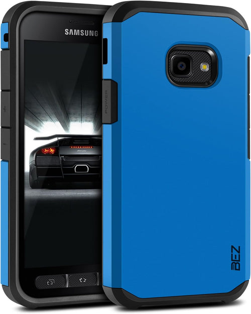 BEZ Case for Xcover 4 Case, Shockproof Cover Compatible with Samsung Galaxy Xcover 4 / Xcover 4S, Shock Absorbing, Heavy Duty Dual Layer Tough Cover, Blue Navy