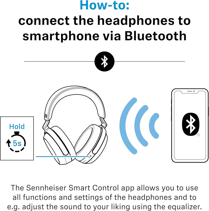 Sennheiser MOMENTUM 4 Wireless Noise Cancelling Headphones Bluetooth Headset for Crystal-Clear Calls with Adaptive Noise Cancellation, Up To 60HR Playtime, Folding Design, Black/Copper