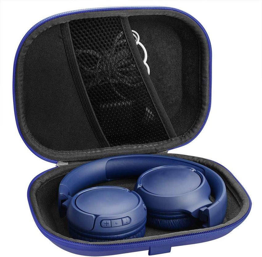 Geekria Headphone Carrying Case Hard Shell Travel Bag with Cable Storage for JBL Tune Series â Blue
