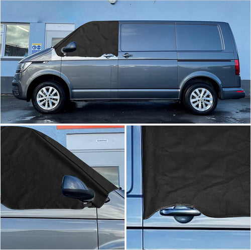 Windscreen Cover Frost Snow Sunshade Screen for VW T6 Van â Black