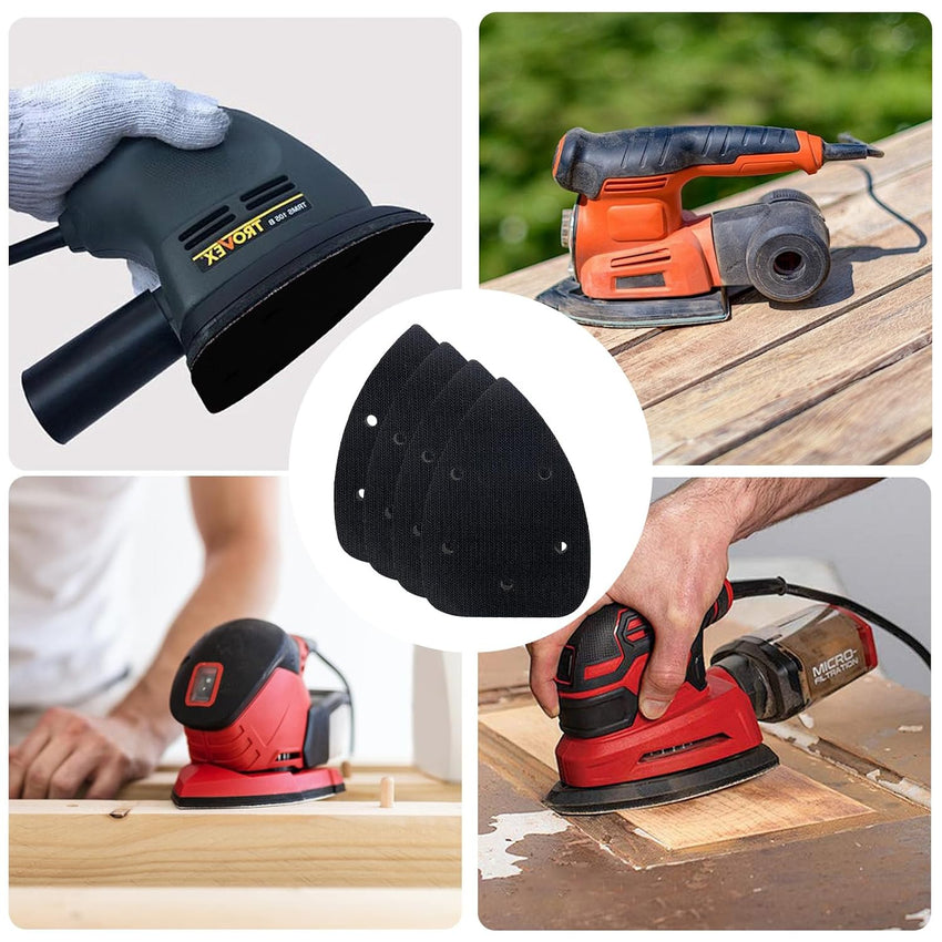 Sander Backing Pads 5-Hole Hook & Loop Soft Interface Triangle Multitool â Pack