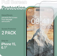 GOODVISH 3 IN 1 for iPhone 16 Pro Max Case 6.9 inch, Upgraded Camera Protection, 2 Pack HD Screen Protector, Liquid Silicone Anti-Scratch Shockproof Gel Rubber Non-Fingerprint Phone Case, Black
