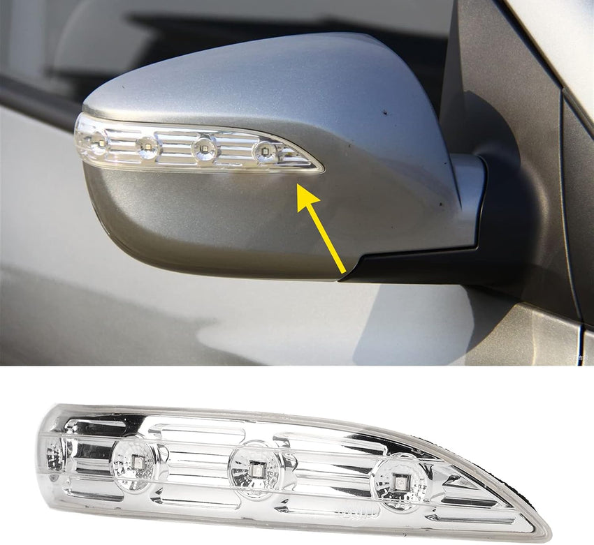 Aramox Side Mirror Indicator Light, 1 Pair LED Side Mirror Indicator Trun Singnal Light 876242S200 Replacement for Tucson Ix35 2010 2015