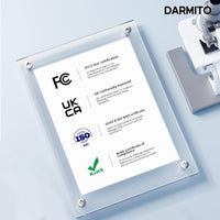 Darmito 100 16:9 Electric Motorised Projector Screen, Full HD 3D 4K 8K Matt White +1.2 Gain, with Remote Control, For Meeting School Home Cinema Theater Movie TV DVD Indoor