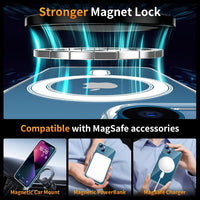 5 in 1 Magnetic for iPhone 13 Case 6.1-Inch with 2X Screen Protector + 2 Lens Protector, [Compatible with MagSafe] Slim Soft TPU Silicone Shockproof Anti-Scratch Phone Cover - Clear