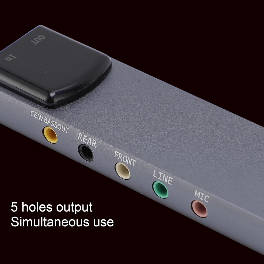 USB External Sound Card Optical SPDIF 5.1 Channel Aluminium Alloy â 5.1
