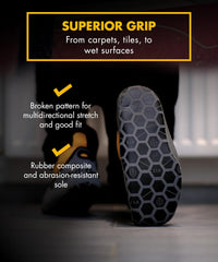 V12 MukGuard Reusable Overshoes LARGE - Washable, Slip-Resistant & Heavy-Duty Shoe Covers - Reusable Overshoes with Neoprene Upper & Rugged Grip Sole - Boot Cover for Work, DIY & Tradesmen - L (09/10)