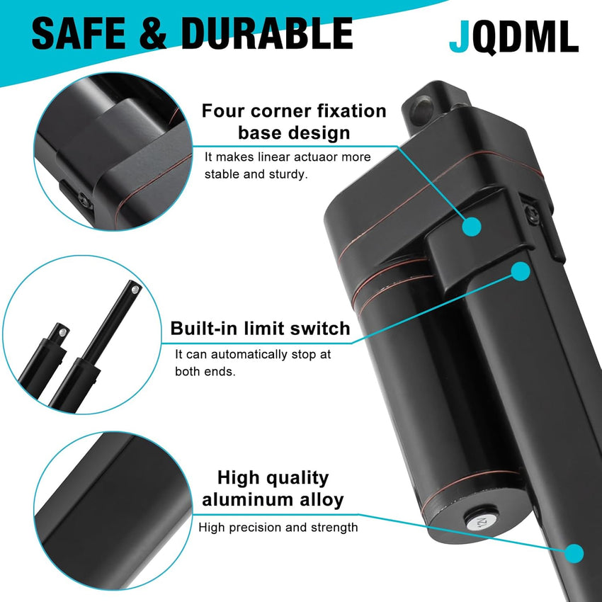 12V Linear Actuator 700mm Stroke 330lbs/1500N IP65 Waterproof 10mm/s Heavy Duty with Mounting Brackets Ã¢ÂÂ 28in