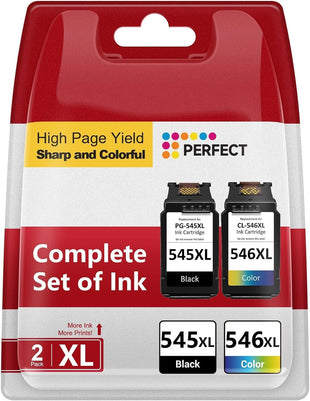 545 546 Ink Cartridges Replacement for Canon Ink Cartridges 545 546, 545XL 546XL PG-545XL CL-546XL for Pixma TS3350 TS3150 TS3300 TS3400 TS3100 MG2550s MG2500 MG3050 TR4500 TR4600 (Black & Colour)