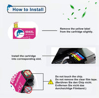 GoToners 604XL Ink Cartridges Multipack Replacement for Epson 604 Ink Cartridge Compatible for Epson XP2200 Workforce WF-2930 WF-2935 XP-2200 XP-3200 XP-4200 XP-2205 XP-4205