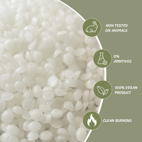 TRINIDa Soy Wax for Candle Making, 3KG SoyPRO Candle Wax Pellets, 100% Soy Wax Supplies of Candle Making for Adults and Beginners, Premium Pure Natural