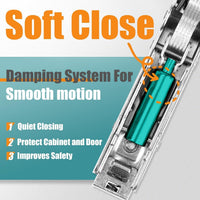 Soft Close Kitchen Cupboard Hinges 35mm 110 Degree 10pcs