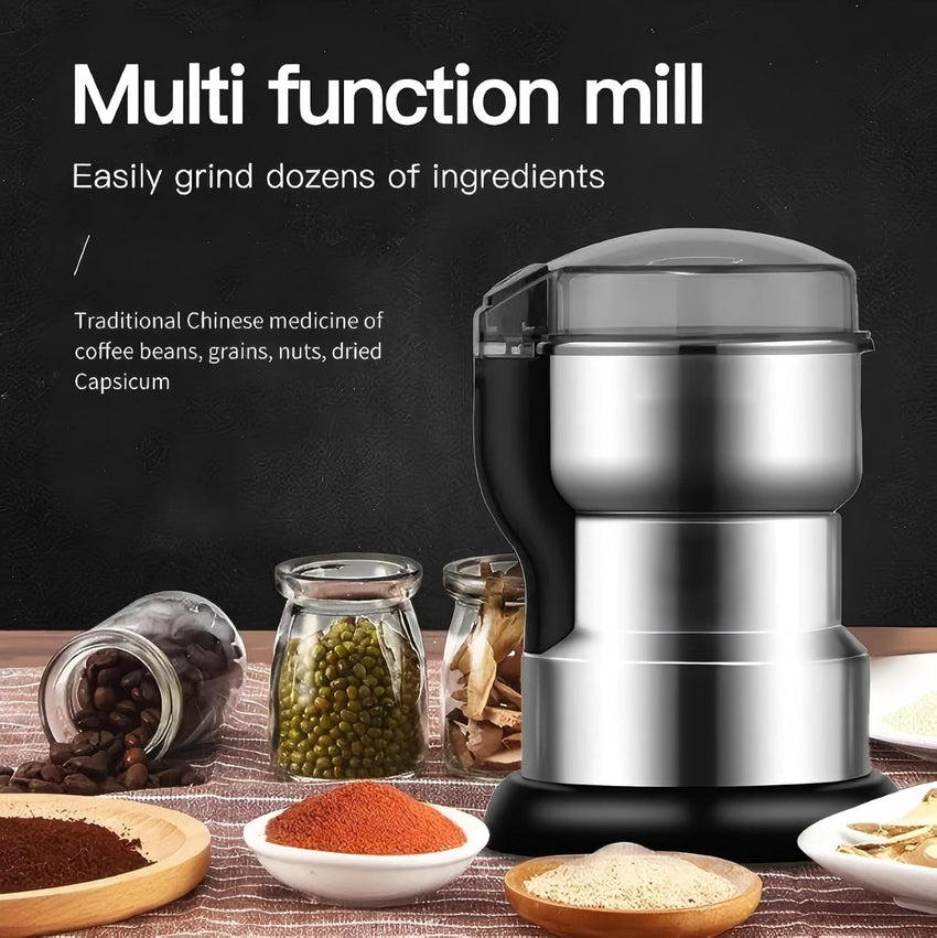 Electric Spice Grinder 400W Stainless Steel Multifunctional â Silver
