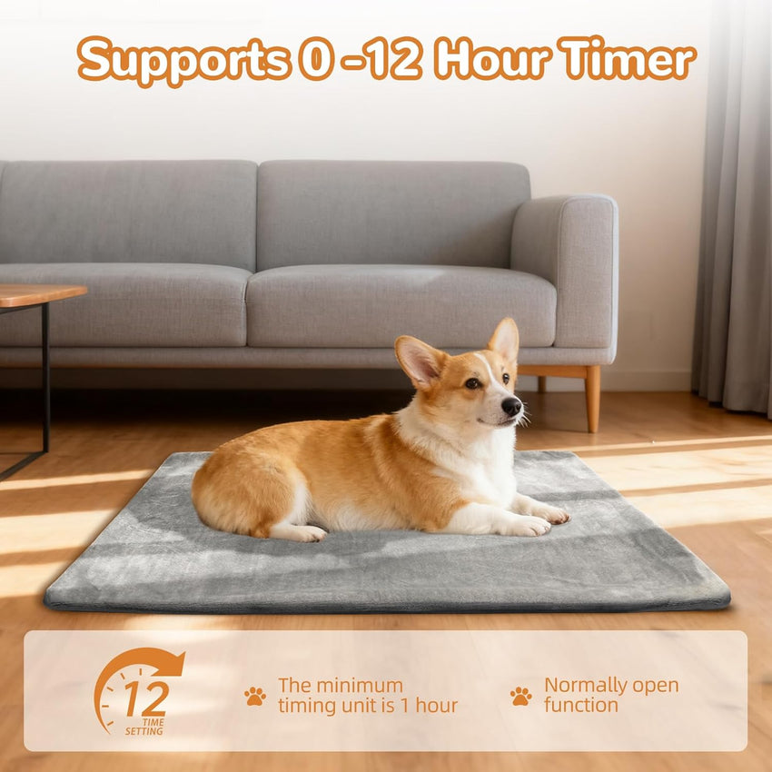Electric Cat Heating Pad Adjustable Temperature 30â~60â â 60x45cm