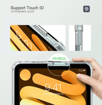 MoKo Clear Case for iPad mini (A17 Pro) 7th/6th Gen 2024/2021, Clear
