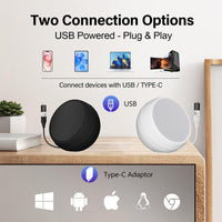 Mini Portable Computer Speakers USB Powered with Enhanced Bass Ã¢ÂÂ Black