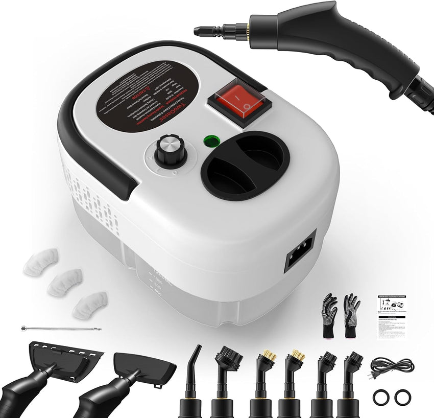 Portable Handheld Steam Cleaner 1.2L Fast Heating MultipurposenWhite