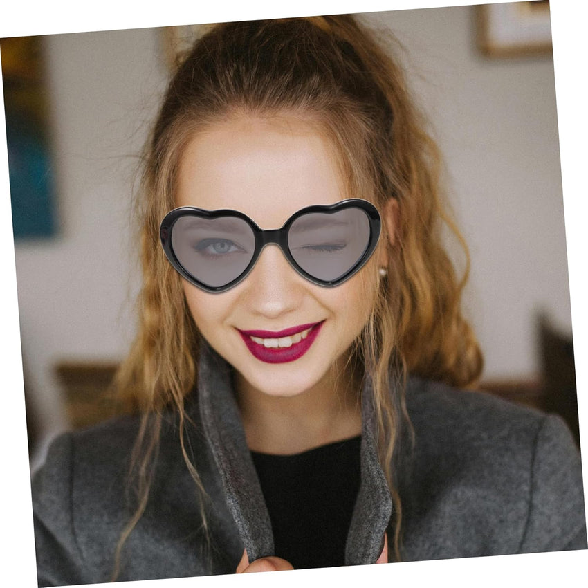 10 Neon Heart Sunglasses Fun Cute Bulk Random Colour