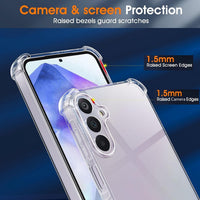 NWNK13 For Galaxy A26 5G / A17 Crystal Clear Shockproof Phone Case, Soft TPU Bumper Silicone Anti-Scratch Protective Transparent Phone Cover for Samsung A26/A17