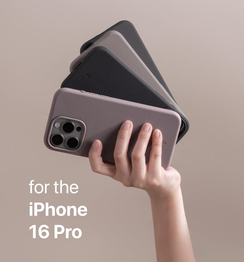 TineeOwl for iPhone 16 Pro Magnetic Case, [Covered Camera Control Button], Compatible with MagSafe, TPU, Minimalist, Slim/Thin, Grippy - Dune Series (Dusty Lilac, iPhone 16 Pro)