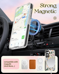Kokaade for Samsung Galaxy S24 FE Case for Women Girls - Cute Kawaii Retro Flower Design Compatible with Magsafe for Magnetic Ring Holder Stand Phone Cover Girly TPU Funda for Samsung Galaxy S24 FE