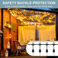 Screw Hooks M5 With Safety Buckle Wall Ceiling Hooks 20pc For Hanging Plants Lights â Zinc