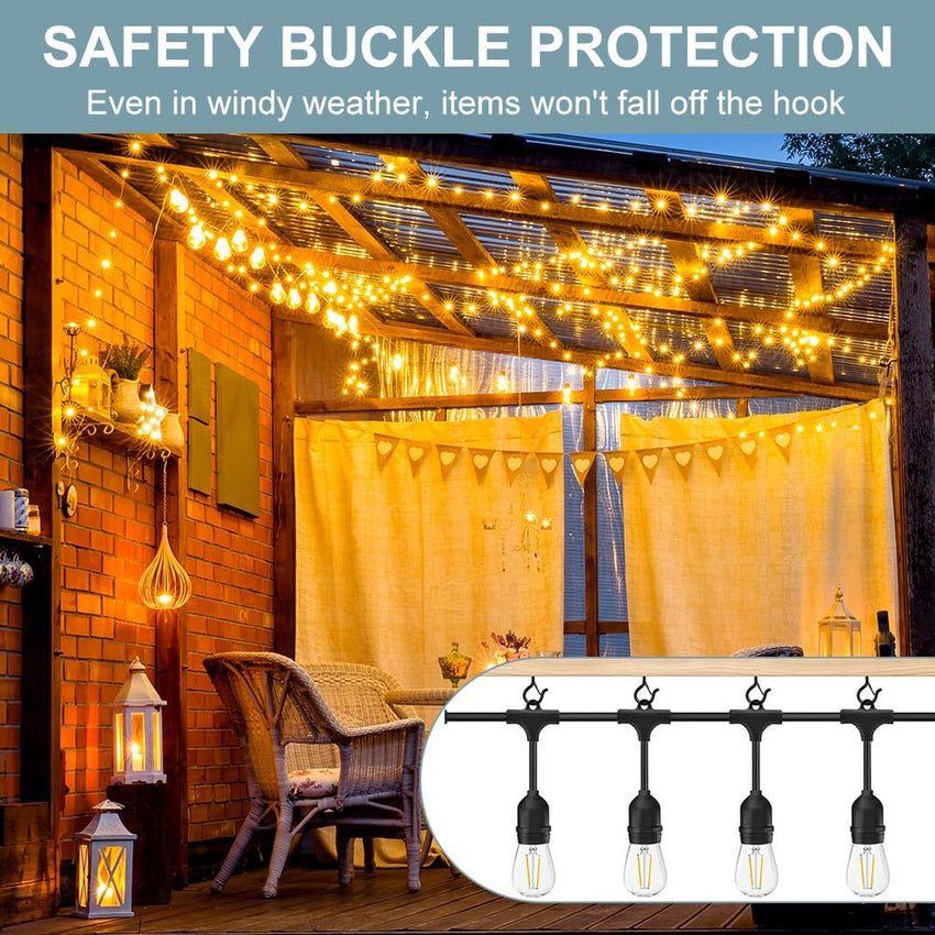 Screw Hooks M5 With Safety Buckle Wall Ceiling Hooks 20pc For Hanging Plants Lights â Zinc