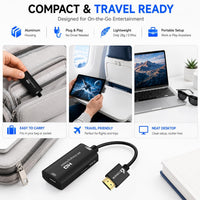 AR Glasses HDMI to USB-C Display Adapter 4.9ft 4K@60Hz Play and Charge