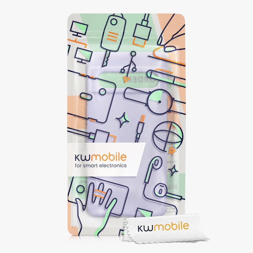 kwmobile Case Compatible with Google Pixel 7 Pro Case - TPU Silicone Phone Cover with Soft Finish - Lavender
