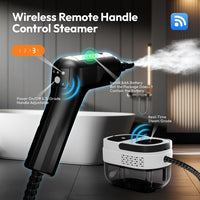 Handheld Steam Cleaner 3-Grade Adjustable Handle Portable White