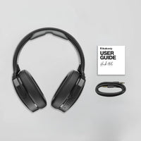 Skullcandy Hesh ANC Wireless Over-Ear Bluetooth Headphones, GRADE C Active Noise Cancelling, Up to 22 Hrs Battery, Foldable Lightweight Design, Microphone for iPhone Android - True Black