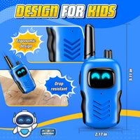 Grriopi Walkie Talkies for Kids, INCL Batteries Old Boy Gifts for 3-12 Year Olds Boys Toys Age 4-10 Walkie Talkies Kids Age 3 4 5 6 Walky Talky Sensory Outdoor Toddler Toys Blue Green