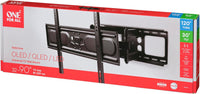 One For All - Full Motion TV Bracket - Swivel (120^0) Tilt (20^0) Wall Mount - Screen size 32-90 Inch - Max Weight 60kg - VESA 200x200 to 600x400 - Black