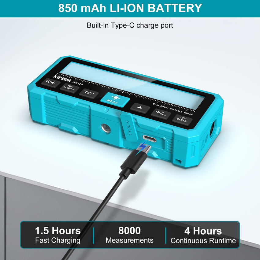 Dual Laser Rangefinder Accurate Measurements to 120m 120m