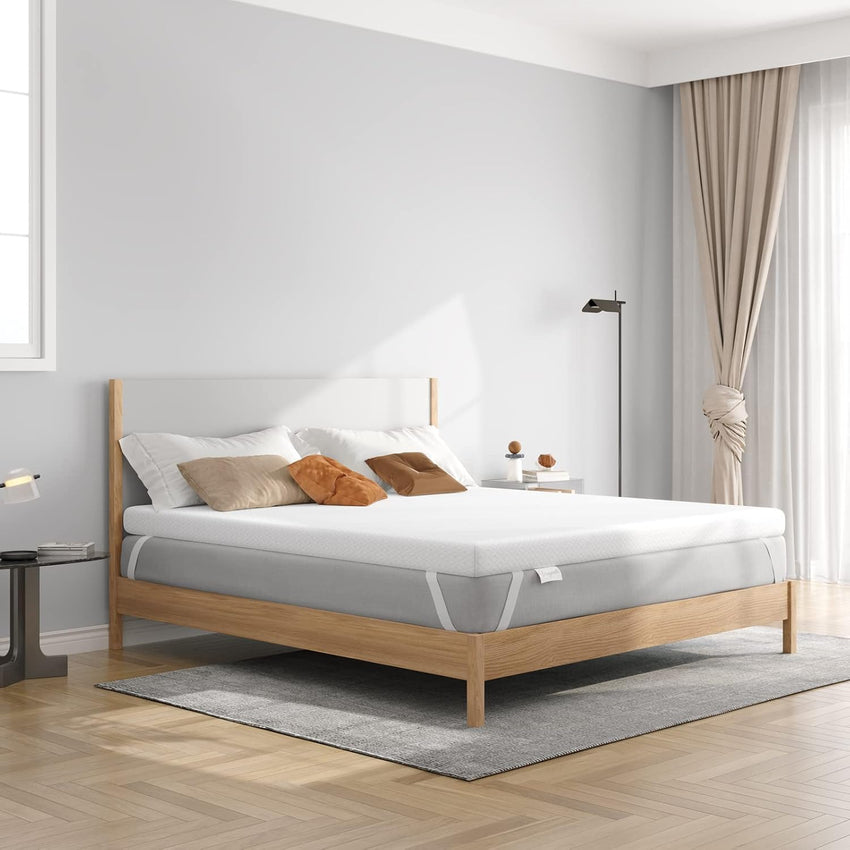 3 Inch Memory Foam Mattress Topper Single â Gel & Bamboo Charcoal Infused 90x190x7.5CM