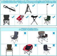 PATIKIL 28x8 Inch Camp Chair Replacement Bag, 2 Pack Nylon Folding Camping Chair Carry Bag Tripod Case Bag with Handle for Outdoor Camping, Black