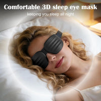 3D Contoured Sleep Mask Zero Pressure Blackout Adjustable