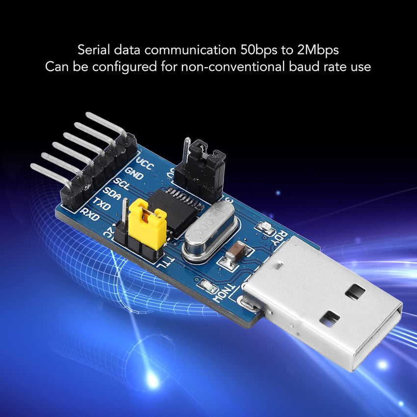 USB to IIC I2C UART Converter Adapter Module, USB to TTL Serial Download Adapter Module with Jumper Wire for for Flashing Chip, IIC Device Control
