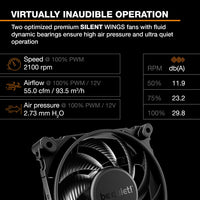 be quiet! Dark Rock Pro 5 CPU Air Cooler 7 Heat Pipes High Airflow Silent Fans Black