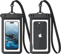 [1 Pack] Waterproof Phone Pouch Case, IPX8 Universal Waterproof Phone Casefor Swimming Dry Bag with Clip Strap for iPhone 16 15 14 13 12 11 Pro Max Plus Mini, Xs XR, Samsung S25 S24, Up to 7â