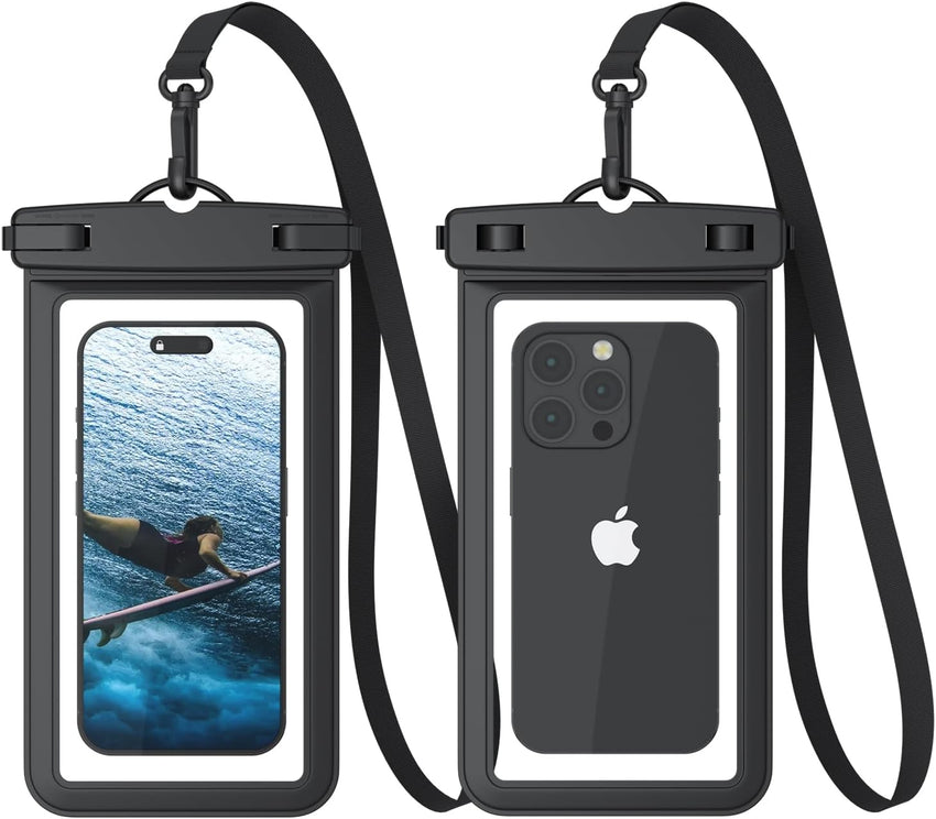 [1 Pack] Waterproof Phone Pouch Case, IPX8 Universal Waterproof Phone Casefor Swimming Dry Bag with Clip Strap for iPhone 16 15 14 13 12 11 Pro Max Plus Mini, Xs XR, Samsung S25 S24, Up to 7â