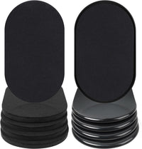 8 Pack Reusable Furniture Movers Sliders â Black 9.5 x 5.75 Inch