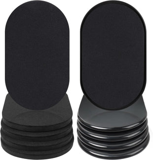 8 Pack Reusable Furniture Movers Sliders â Black 9.5 x 5.75 Inch