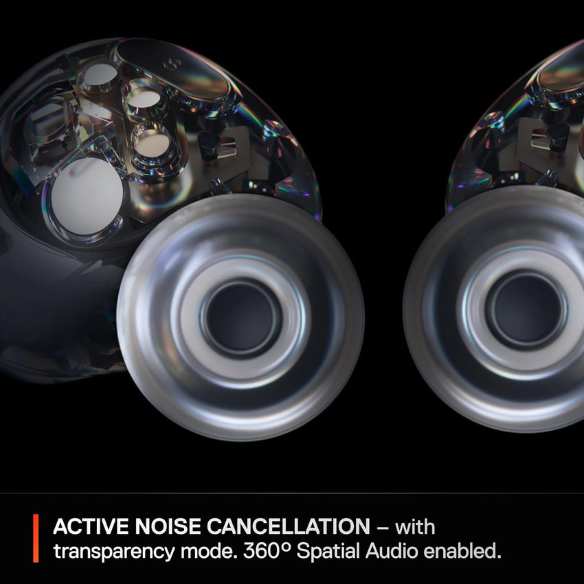 SteelSeries Arctis GameBuds for PS5 - Wireless Gaming Earbuds - 2.4GHz + BT 5.3 - ANC/Transparency - IP55 Water Resistant - 40H Battery - Wireless Charging - PS5, PC, Switch 2, Mobile - Black